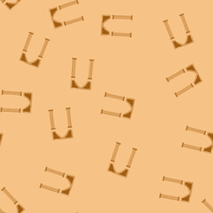 Naklejka premium pattern ancient architectural archway with strong columns and an elegant arch creating a passage or entrance, rendered in a simple, illustrative style on a white background