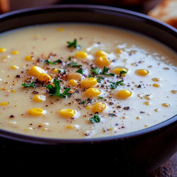 appetizing corn potage soup