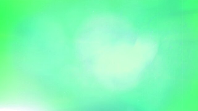 Abstract light leaks on green