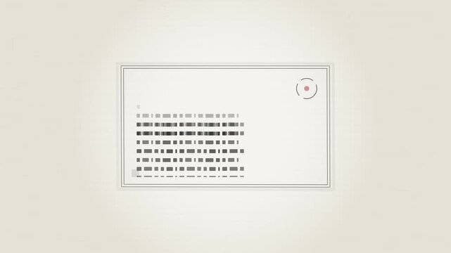 Digital document being scanned with a red recording indicator icon
