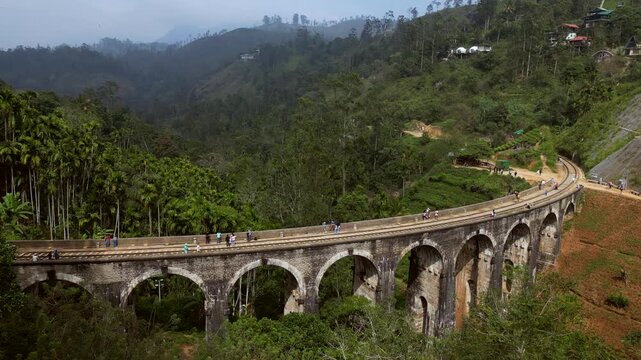 Sri Lanka ella Nine Arches Bridge Drone