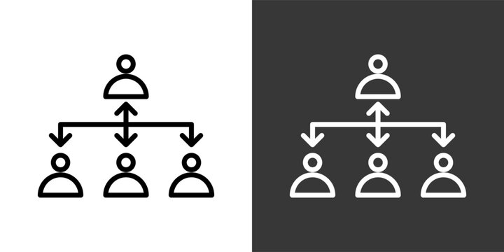 Referral White And Black Icon Set Multiple Style Collection Pack Vector Illustration