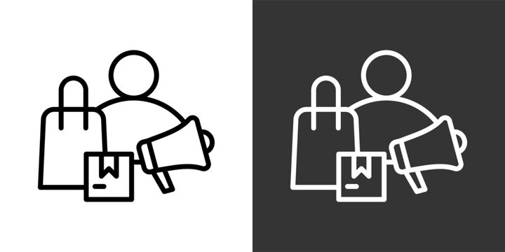 Sale White And Black Icon Set Multiple Style Collection Pack Vector Illustration