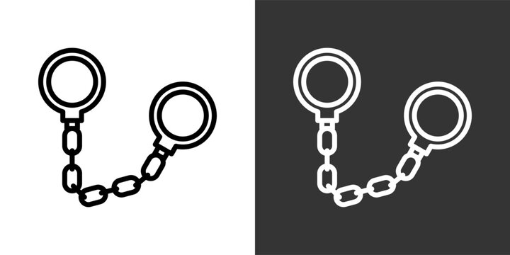 Crime White And Black Icon Set Multiple Style Collection Pack Vector Illustration