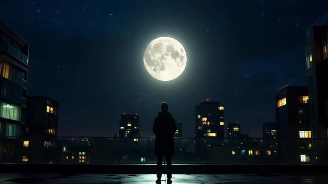 Final Glimpse of the Moon Before Digital Dawn