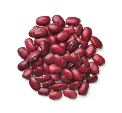 Top view of dried red kidney beans