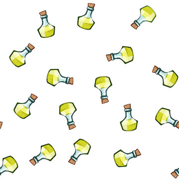 pattern game potion bottle cartoon. flask apothecary, elixir witch, chemistry medicine game potion bottle sign vector