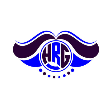 HRG letter logo creative design. HRG unique design