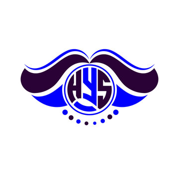 HYS letter logo creative design. HYS unique design