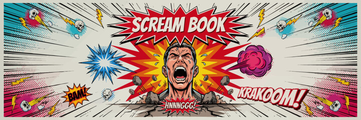 Comic Book Scream Explosion © Angel