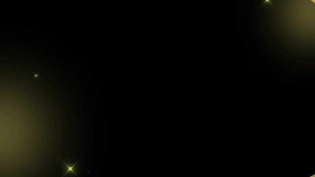 Abstract gold geometric light