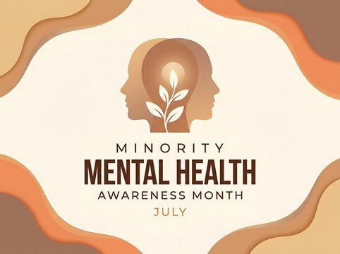 Minority mental health awareness month july awareness month july celebrating support for diverse mental wellbeing and emotional health initiatives and understanding.