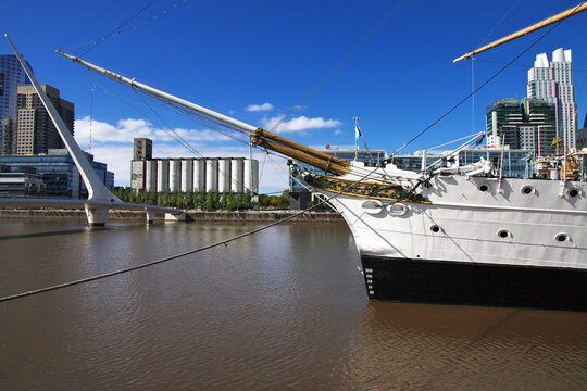 Buenos Aires, Argentina - 03 May 2016: The marina in Buenos Aires, Argentina