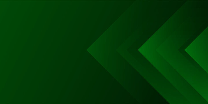 Abstract dark green geometric background featuring layered chevron shapes and subtle gradients for modern corporate presentation design