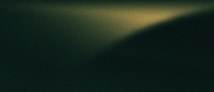 Cinematic dark green background with soft golden light leak. Moody abstract texture with grainy film aesthetic. Elegant blurred gradient backdrop for luxury branding and mysterious overlays.