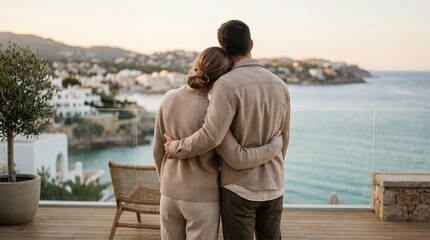 Fototapeta premium couple on the beach