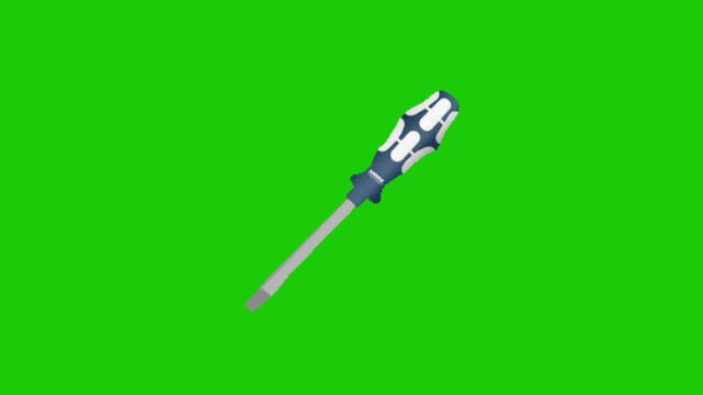Mechanical Key Animation Green Screen Loop