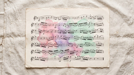 Fototapeta na wymiar Classical Music Score