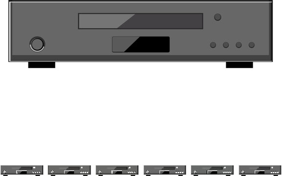 modern dvd player cartoon. music disc, equipment cd modern dvd player sign colorful illustration