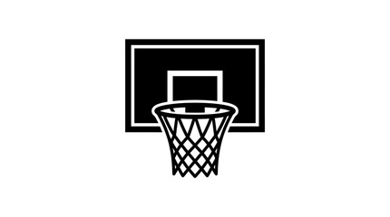 Basketball hoop net backboard. © Ramadan