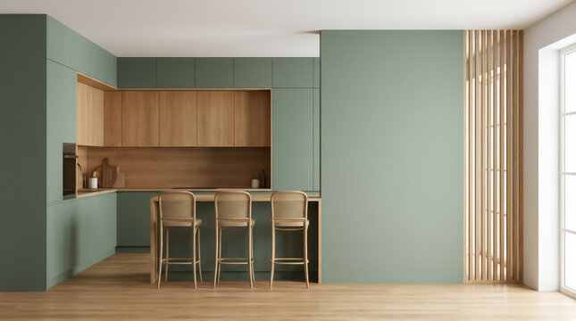 Modern Minimal Countertop in Luxury Kitchen Interior Design