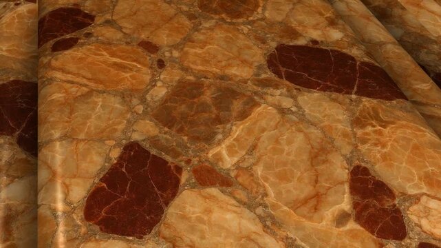 Authentic Breccia Pernice Marble Tiles in Continuous Rotating Loop Featuring Elegant Natural Stone Texture for Luxury Decorative Backgrounds