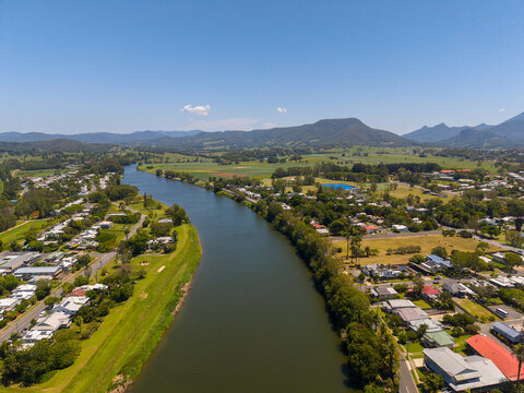 Overhead view of Murwillumbah