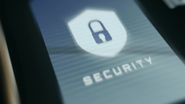 Graphic representing a cyber security protection concept