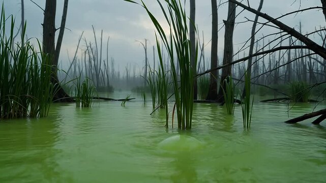 Echolocation Bubbles in Acid Marsh