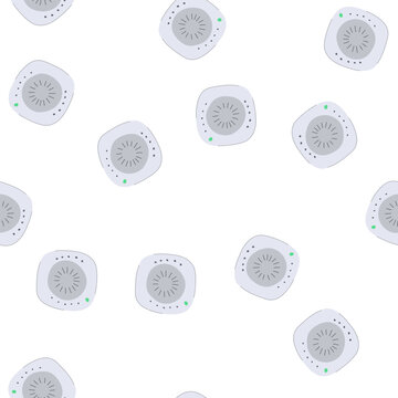 pattern voc air quality monitor cartoon. co2 particulate, humidity temperature, calibration accuracy voc air quality monitor sign. seamless symbol vector illustration