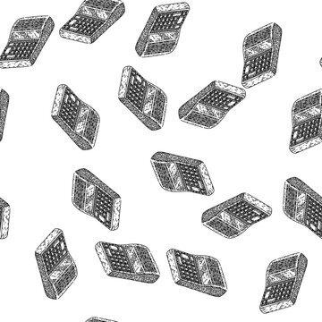 seamless pattern subtraction calculator hand drawn. multiplication scientific, graphing financial, online app subtraction calculator black sketch illustration