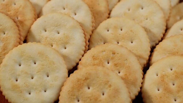Close up view of  sandwich cookie  on table