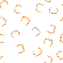 Fototapeta premium pattern honor gold laurel cartoon. leaf badge, victory frame, trophy symbol honor gold laurel sign. seamless symbol vector illustration