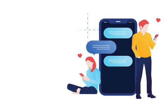 Digital Communication Between Individuals Using Mobile Devices and Messaging Apps