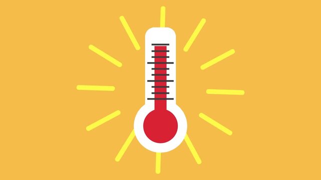 Thermometer showing high temperature indicating global warming