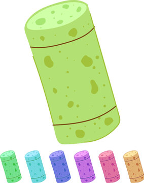 stopper wine cork bottle cartoon. ry top, screw view, barrel vineyard stopper wine cork bottle sign vector