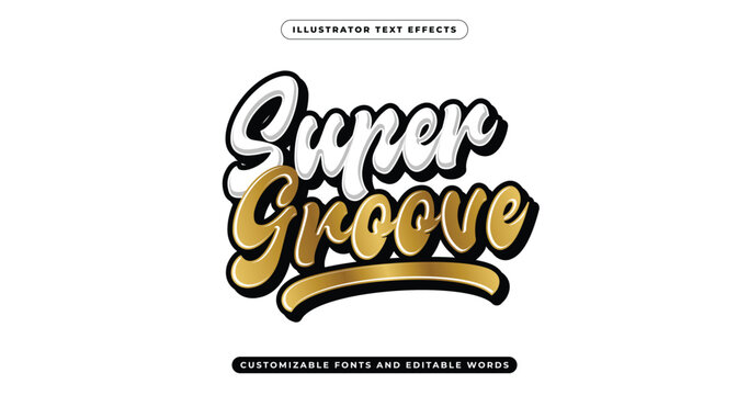 Versatile text effect with customizable fonts and editable words. Keep the stylish look while swapping text for your own message. Suitable for flyers, merchandise, or digital banners.