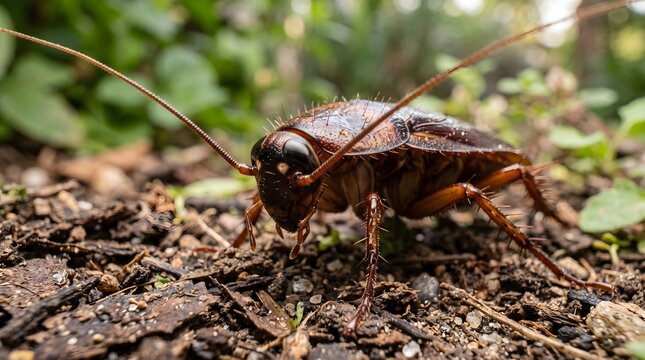 grasshopper on the ground