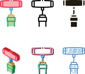 Fototapeta premium corkscrew for opening icon vector. corkscrew for opening designs sign. color symbol