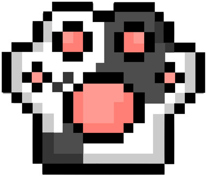 Cat paw pixel art