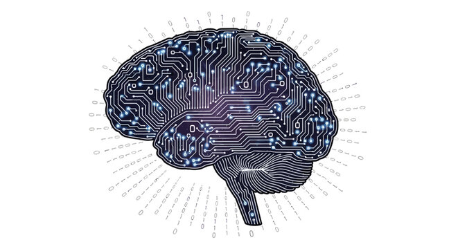 Artificial intelligence brain with digital circuit and binary code