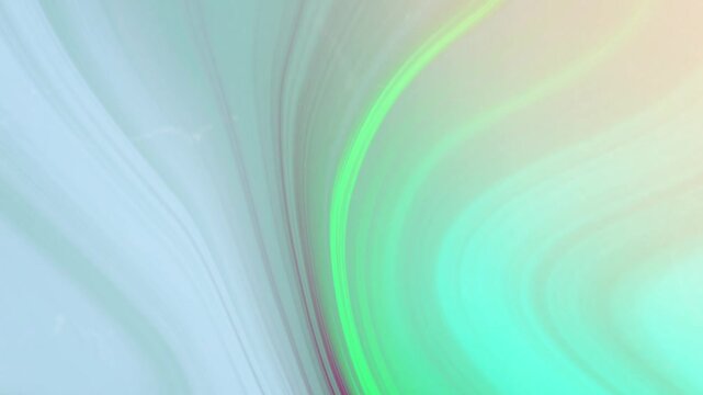Smooth abstract curved lines in pastel blue, green, yellow gradient for soft light backgrounds, suitable for modern designs and backgrounds.