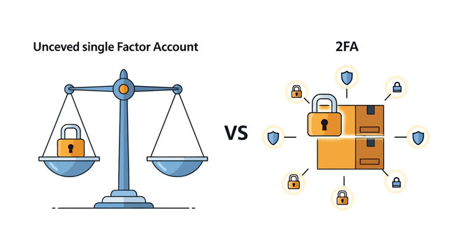 Comparison of single factor authentication versus 2fa security