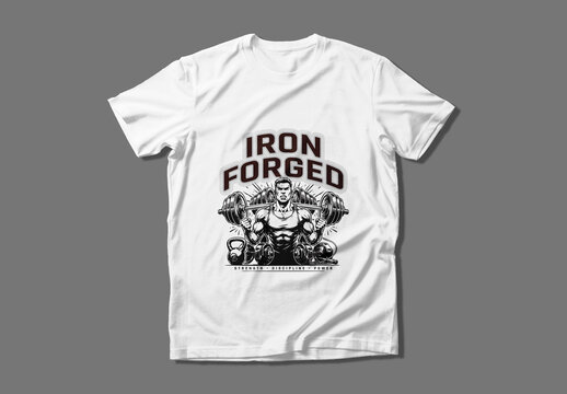 Bodybuilder Fitness Workout Gym T Shirt Design