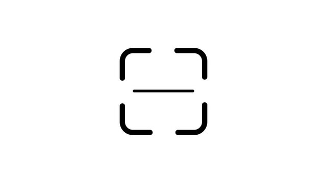 Barcode scanner, QR code. Barcode Scanner animation on background