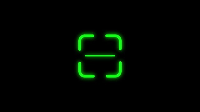 Barcode scanner, QR code. Barcode Scanner animation on background