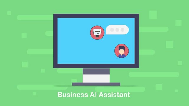 AI business assistant automates writing, communication and creative task for office productivity.