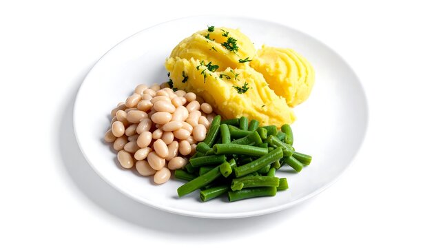 Traditional Dutch dish with mashed potatoes and mixed beans