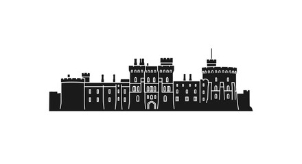 Obraz premium Historic Castle Building Architecture.