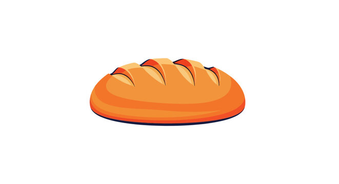 Freshly baked crusty bread loaf.